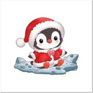 Christmas Penguin Posters and Art